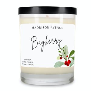 Bayberry Clear Spa Glass Jar Candle