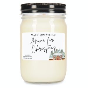 Home for Christmas Jelly Jar Candle
