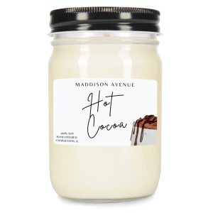 Hot Cocoa Jelly Jar Candle