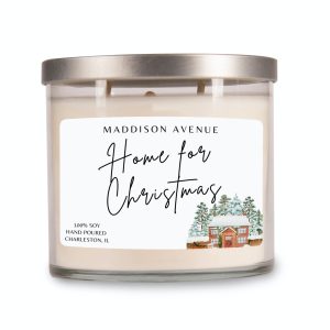 Home for Christmas Cylinder Jar Candle