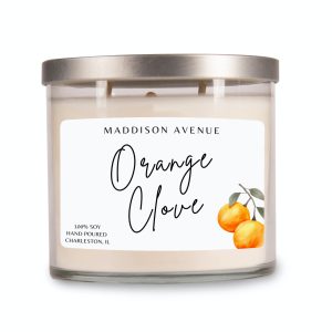 Orange Clove Cylinder Jar Candle
