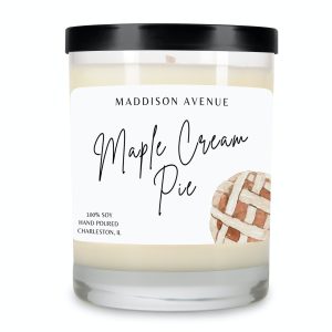 Maple Cream Pie Clear Spa Glass Jar Candle