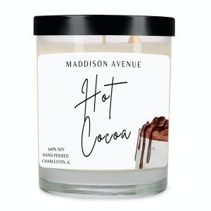 Hot Cocoa Clear Spa Glass Jar Candle