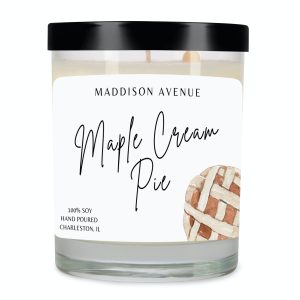 Maple Cream Pie Clear Spa Glass Jar Candle