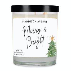Merry and Bright Clear Spa Glass Jar Candle
