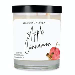 Apple Cinnamon Clear Spa Glass Jar Candle