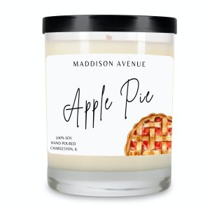 Apple Pie Clear Spa Glass Jar Candle