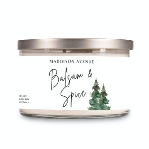 Balsam and Spice Cylinder Jar Candle