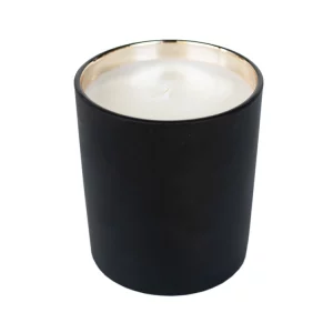First Snowfall Black Matte Jar Candle