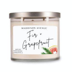 Fir and Grapefruit Cylinder Jar Candle