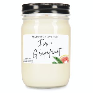 Fir and Grapefruit Jelly Jar Candle