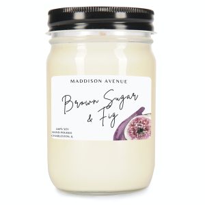 Brown Sugar and Fig Jelly Jar Candle