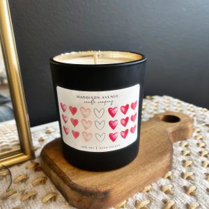 Limited Edition Valentine Label Candle 